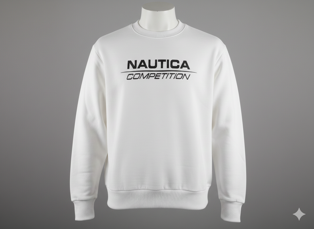 Nautica Competition Logo Men's Premium Lightweight Sweatshirt | Athletic Casual Wear